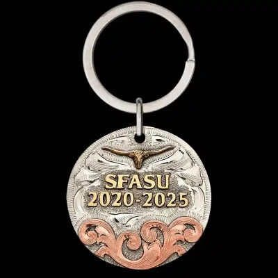 Walk the Line Custom Keychain